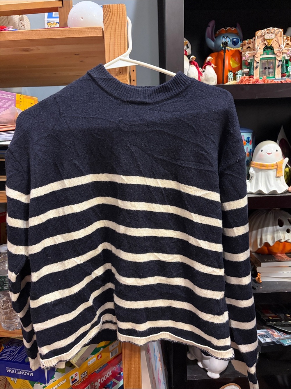 Zara size small black and white stripped sweater